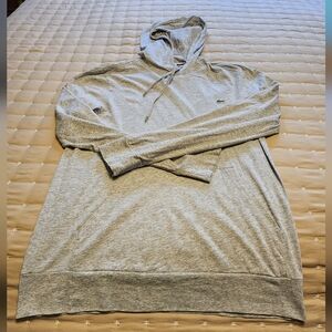 Lacoste Light Gray Men's Hoodie with Kangaroo Pocket